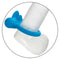 Blue silicone couples vibrating enhancer with dual teasers for shared pleasure, featuring 12 vibration functions and a comfortable fit.