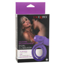 Silicone Rechargeable Dual Climaxer Couples Vibrating Enhancer packaging with 12 functions and USB rechargeable features.