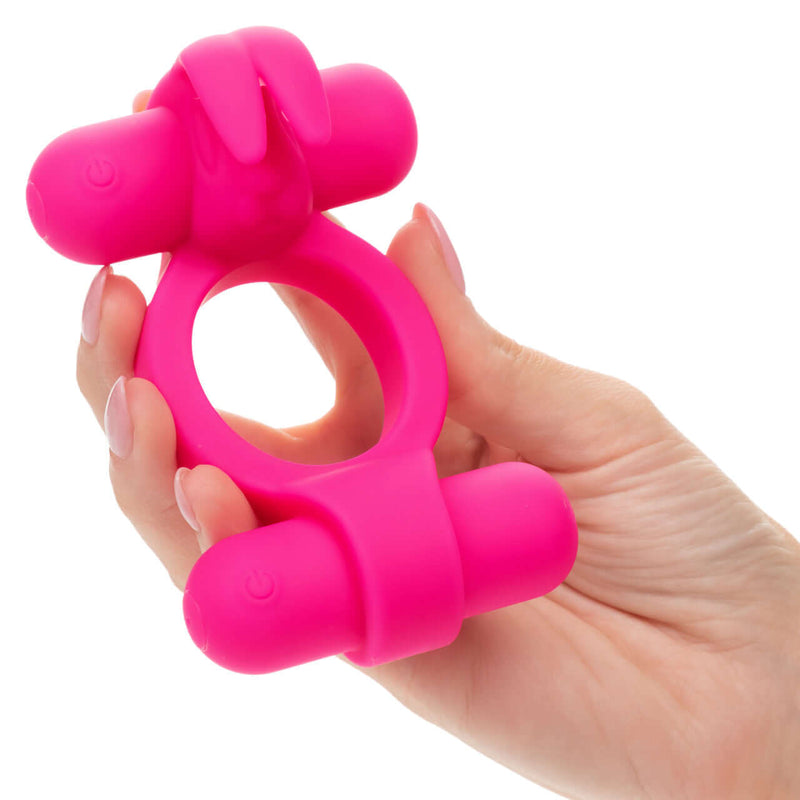 SILICONE RECHARGEABLE ROCKIN' RABBIT-4