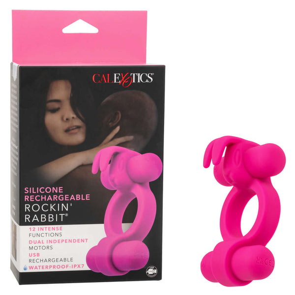 SILICONE RECHARGEABLE ROCKIN' RABBIT-6