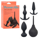 Pleasure Kits Anal Explorer Collection Black 4-piece starter set for exploring new sensations with comfort and safety.
