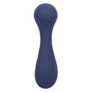 Charisma® Temptation compact waterproof massager with 12 intense functions in blue, made from body-safe silicone with a flexible design.