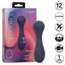 Charisma Temptation waterproof massager with 12 functions and silicone design, in box with key features displayed