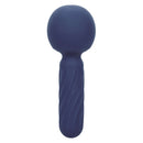 Charisma® Seduction waterproof silicone massager with 12 functions in navy blue color, featuring a textured handle and control buttons.