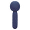 Charisma® Seduction waterproof silicone massager with 12 functions in navy blue color, featuring a textured handle and control buttons.