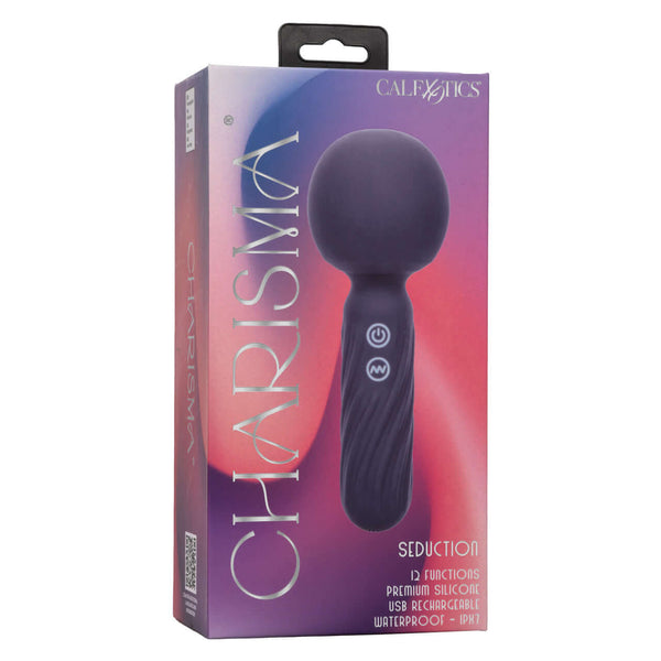 Charisma® Seduction Waterproof Silicone Massager with 12 Intense Functions in Packaging