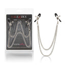 Nipple Play Tiered Nipple Clamps by California Exotic Novelties with adjustable chains for enhanced sensation.