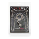 Nipple Play Triple Intimate Clamps in elegant packaging with chains and clamps for sensation play.