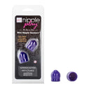 Nipple Play Mini Nipple Suckers Purple package featuring soft, pliable nipple suckers designed for heightened sensitivity.
