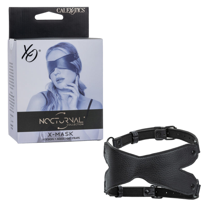 Nocturnal Collection X-Mask showcasing adjustable straps for complete sensory blackout experience.