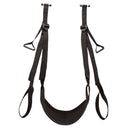 Nocturnal Collection over-the-door sex swing with padded seat for comfort and adjustable straps for stability and safety.