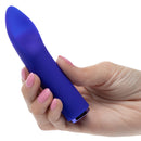 Raven Flutter Vibrator held in hand, showcasing its sleek, compact design and powerful features for targeted sensations.