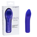 Raven Flutter Vibrator in purple packaging, featuring waterproof silicone and ten intense functions.
