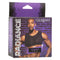Radiance Crop Top packaging with model wearing mesh design and rhinestone accents for glamorous style.