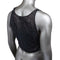 Radiance Muscle Tank Top with rhinestone accents and breathable mesh, showcasing back view on mannequin for optimal airflow.