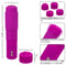 Kyst Mega-Mite Pink 10 Function Rechargeable Mini Wand Vibrator with 4 interchangeable silicone tips and travel lock feature