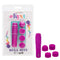 Kyst Mega-Mite Pink 10 Function Rechargeable Mini Wand Vibrator with 4 Silicone Tips in Packaging