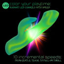 Endless Summer Twilight Tease Dual Vibe Light-up Massager with colorful LED and 10 speeds for optimal pleasure.