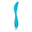 California Dreaming Palm Springs Pleaser Blue Vibrator by CalExotics with flexible body and 10 vibration functions