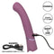 Orgasmatron Digital G-Wand angled massager with 10 vibration modes, shown with magnetic USB charging cord included.