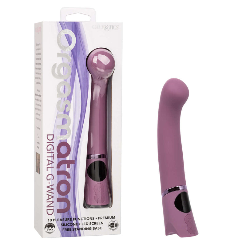 Orgasmatron Digital G-Wand Angled Wand Massager with Box - 10 Vibration Modes - Ergonomically Designed for Precise Stimulation