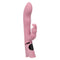 Orgasmatron™ Digital G-Bunny dual massager in pink, featuring a contoured "G" shape and bunny ears for 100 pleasure combinations.