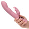 Hand holding the Orgasmatron™ Digital G-Bunny dual massager with 100 pleasure combinations.