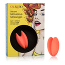 Mini Marvels Silicone Marvelous Massager - Orange, Rechargeable, Waterproof in packaging and product view