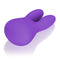 Mini Marvels Marvelous Bunny Purple Vibrator - Silicone, rechargeable, petite bunny-shaped stimulator for targeted pleasure.