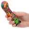 Person holding Hype Mini G petite vibrator with graffiti design for intense G-spot pleasure and 10 turbo-charged speeds
