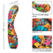 Hype Ridg'd G 10-speed curved vibrator with vibrant graffiti design and detailed features for enhanced G-spot pleasure.