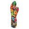 Hype Dual Stim 10-Speed Dual Vibrator with colorful graffiti design for full-body pleasure.
