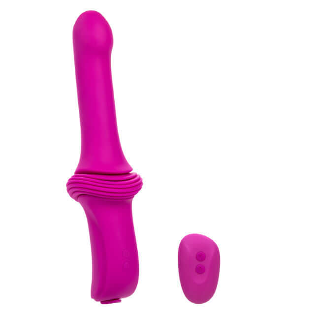 Overdrive Remote Control Sex Machine with smooth thruster and wireless remote, featuring 10 vibration speeds and 5 thrusting levels.