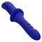 Blue ridged thruster sex machine with remote control capabilities and multiple speed settings for enhanced pleasure.