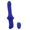 Overdrive remote control ridged thruster sex machine in blue with 10 speeds and 5 thrust levels.