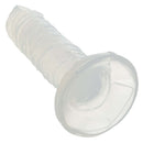 Monster Dong The Invisible Man Silicone Dildo 6 inch Clear with a unique design and flexible body-safe construction.
