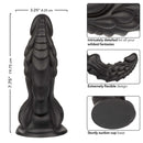 Monster Dong The Martian 7.75" fantasy dildo in liquid silicone with suction cup base, detailed design, and flexible texture for wild fantasies