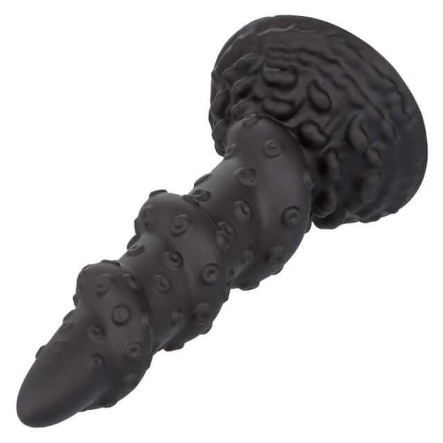 Monster Dong The Kraken 8" Liquid Silicone Suction Cup Dildo with intricate detailing for deep pleasure.
