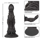 Monster Dong The Colossus 9.75-inch Liquid Silicone Dildo, detailed design with flexible structure and sturdy suction cup base