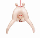 ANIME Shibari Love Doll Lexi hanging in a playful position, showcasing its unique design for immersive roleplay experiences.