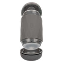 Milk Master Vibro Squeeze Rechargeable Silicone Stroker in sleek black design for enhanced pleasure and control.