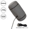 Milk Master Vibro Squeeze Stroker in black with USB charging cord, showcasing premium quality and powerful design.