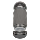 Milk Master Vibro Squeeze Pussy in gray, featuring a rechargeable design and unique squeeze-to-control feature.