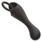 Black rechargeable prostate locator with retrieval ring, designed for precision stimulation and 10 vibration speeds.