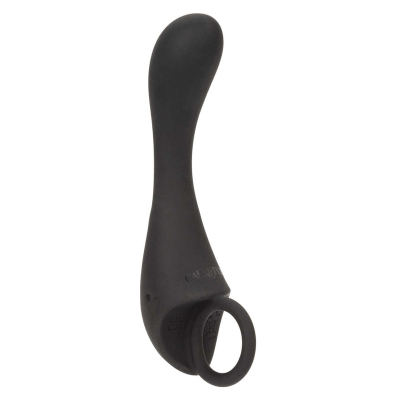 Dr. Joel Kaplan Rechargeable Prostate Locator in black with ergonomic design and retrieval ring for precision stimulation.