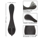Dr. Joel Kaplan Rechargeable Prostate Locator with slim design, 10 vibration speeds, and travel lock feature for enhanced pleasure.