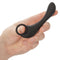 Hand holding Dr. Joel Kaplan Rechargeable Prostate Locator with retrieval ring and ergonomic design for prostate stimulation.