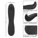 Dr. Joel Kaplan Rechargeable Prostate Probe with ergonomic curve, 10 vibration speeds, and travel lock feature for targeted stimulation.