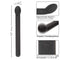 Dr. Joel Kaplan Rechargeable Prostate Massager with ergonomic design, showing vibration speeds and travel lock feature.