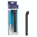 Dr. Joel Kaplan Rechargeable Prostate Massager with 10 vibration speeds, shown with packaging and sleek black ergonomic design.